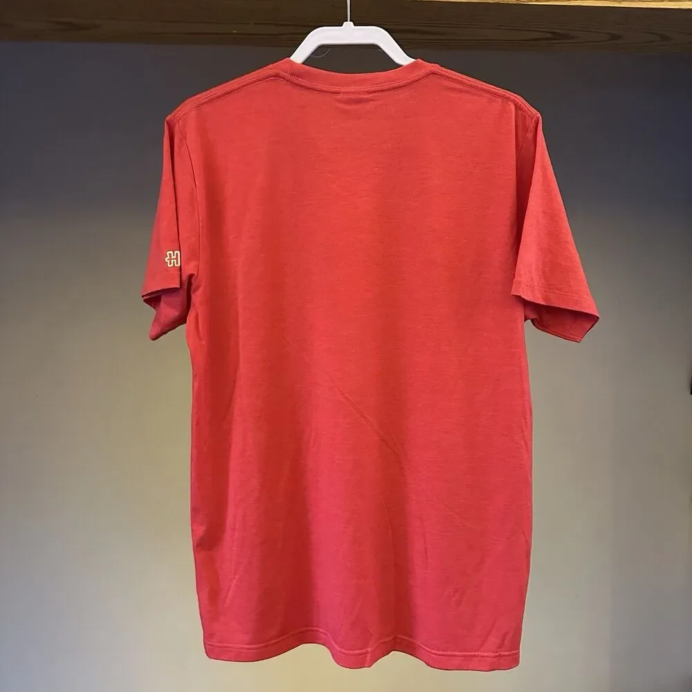 Homage Kansas City Chiefs Red Throwback Helmet Short Sleeve Shirt Mens Large NWT - Picture 12 of 16